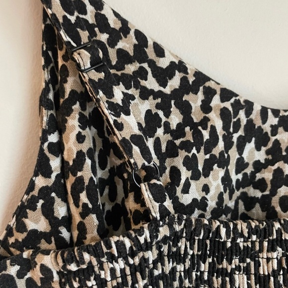 Old Navy | Animal Print Linen Cami Mini Dress. Size Medium - Picture 6 of 14